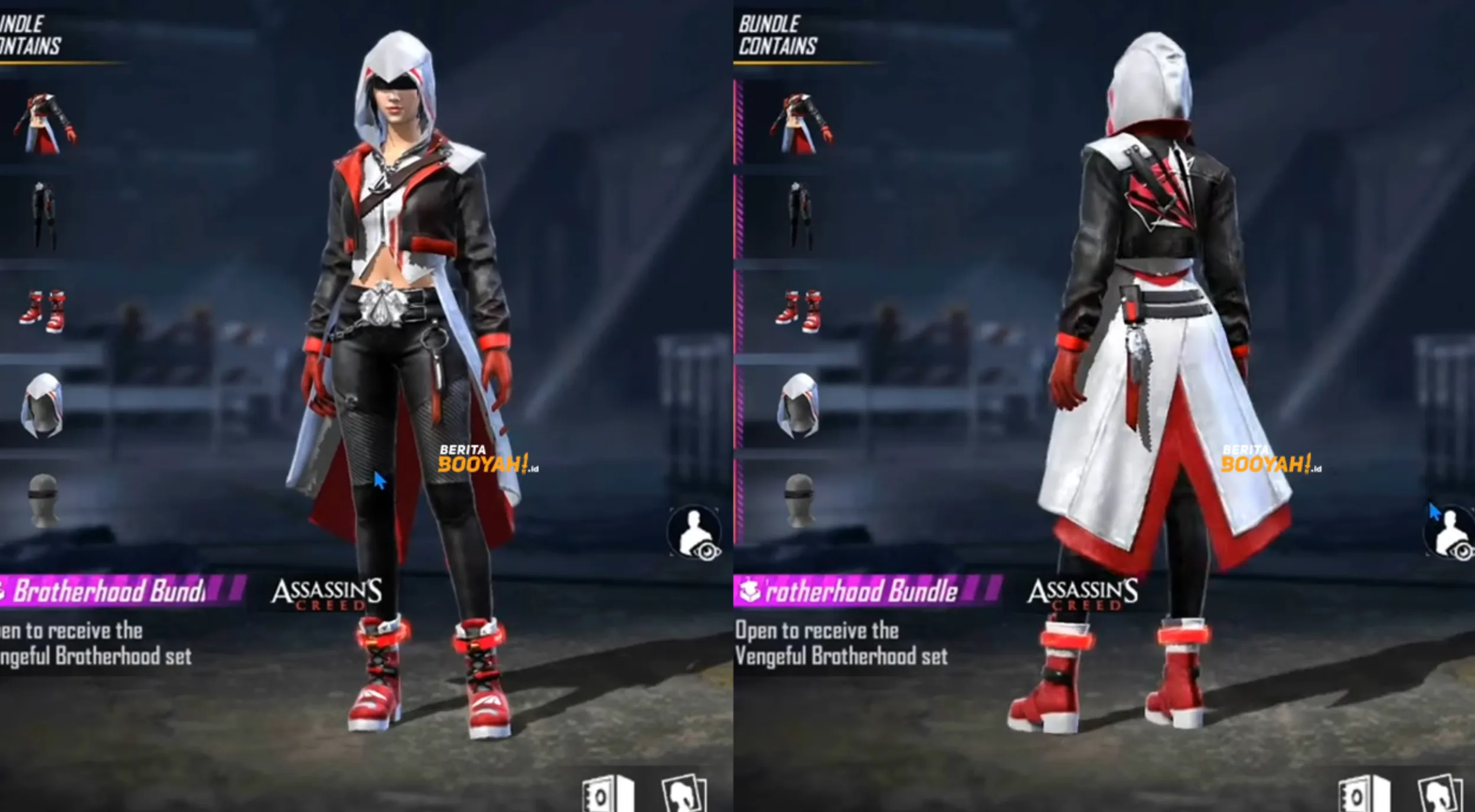 Shadow Assassin Bundle free fire